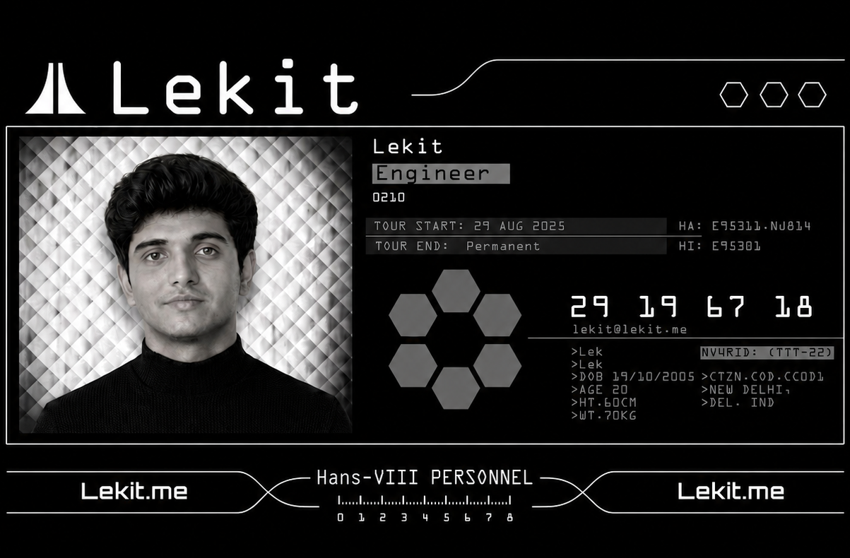 Lekit — Hans-VIII Personnel Identity Card